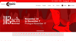 Desktop Screenshot of festivalbachmontreal.com