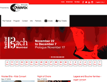 Tablet Screenshot of festivalbachmontreal.com